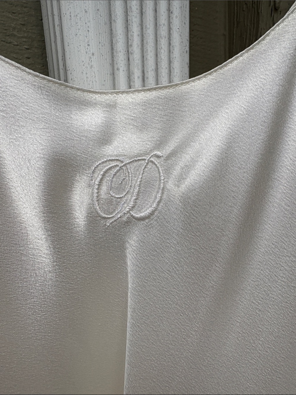 Vtg Dior White Satin Slip Dress from NeimanMarcus. Sz Pettitte. Worn once. ❤️❤️ - Picture 4 of 9